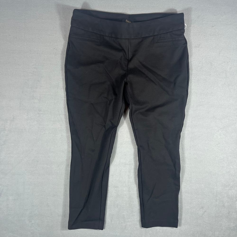 Dalia Womens Pants XL/EG Black Solid Slim Fit Ankle Tummy Control D4654-E906